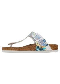 DOGO Damen Zehentrenner "Lila Yabara With Fish Damen Sandalen/ Sandaletten / Female", Gr. 36, blau, Lederimitat, Schuhe, Vegan