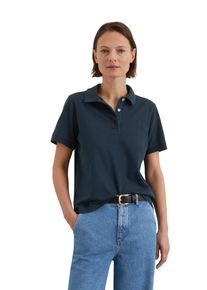 Marc O'Polo MARC O'POLO Damen Poloshirt "aus Light Piqué-Jersey", blau, casual, Gr. S, unifarben, Obermaterial: 96% Baumwolle, 4% Elasthan, Shirts