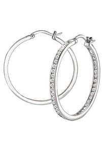s.Oliver Damen Paar Creolen "Hauptkollektion, 2026067", Silber 925 (Sterlingsilber), silber, Silber 925 (Sterlingsilber), Ohrringe, mit Zirkonia