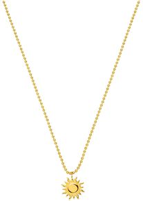 PURELEI Damen Kette mit Anhänger "Schmuck Geschenk Solea Anhänger Sonne, 22482", Edelstahl, L: 55cm, gold, Edelstahl, Halsketten