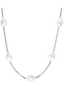 PURELEI Damen Perlenkette "Schmuck Geschenk Malahi, 2024", Edelstahl-Perlen, L: 45cm, silber, Edelstahl, Perlen, Halsketten, mit Süßwasserzuchtperle
