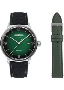 Zeppelin Herren Automatikuhr "Sustainable Planet"schwarz, Armbanduhren, Armbanduhr, Herrenuhr, Made in Germany, Mechanische Uhr