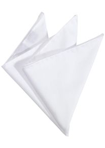 OLYMP Damen Einstecktuch "Einfarbiges Einstecktuch", weiß, elegant, unifarben, Baumwolle, Modetücher