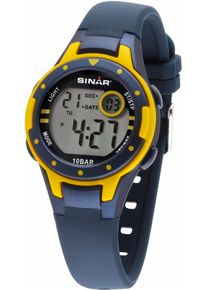 SINAR Kinder Chronograph "XE-52-2", blau, Armbanduhren, Armbanduhr, Quarzuhr, Kinderuhr, Digitaluhr, Schulanfang, Geschenkidee