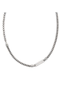 Emporio Armani Damen Kette ohne Anhänger "Schmuck Geschenk Edelstahl, EGS3182040", Edelstahl, L: 53cm B: 4mm, silber, Edelstahl, B:4mm, Halsketten