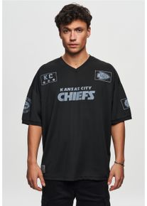 Recovered Herren T-Shirt "NFL Chiefs KC 60 Oversized", schwarz, sportlich, Gr. M, bedruckt, 100% Polyester, Shirts, für alle Fans der Kansas City
