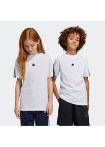 Kinder T-Shirt "FUTURE ICONS 3-STREIFEN", schwarz-weiß, sportlich, Gr. 140, adidas Sportswear, clean, Obermaterial: 100% Baumwolle, Shirts