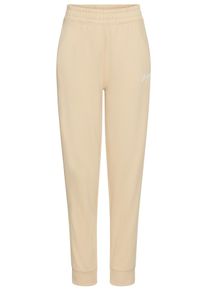 BOSS Orange Damen Webhose "Enna Rib Premium Damenmode", beige, casual, Gr. XS, unifarben, Web, Obermaterial: 100% Baumwolle, Hosen, mit Rippdetail