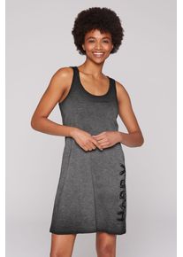 SOCCX Damen Sommerkleid, schwarz, casual, Gr. S, bedruckt, gemustert, Material: 100% Baumwolle, Kleider, mit Tanktop-Rücken
