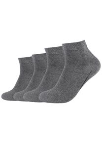 Camano Herren Kurzsocken "ca-soft", Gr. 43, grau, Materialmix, unifarben, Socken, mit weichen Komfortbündchen