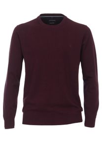 Casamoda Herren Strickpullover "Casamoda Pullover uni", rot, Gr. XXL, 100% Baumwolle, Pullover