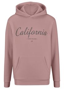 John Devin Herren Hoodie, rot, casual, Gr. S, angeraute Sweatware, Obermaterial: 60% Baumwolle, 40% Polyester, Sweatshirts, Sweatshirt mit coolem