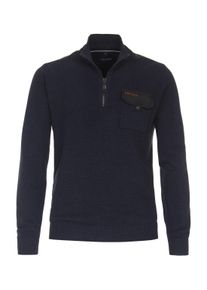 Casamoda Herren Troyer "Casamoda Troyer uni", blau, Gr. XL, 100% Baumwolle, Pullover