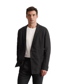 Marc O'Polo MARC O'POLO Herren Sakko "aus reinem Leinen", schwarz, elegant, Gr. 46, unifarben, Obermaterial: 100% Leinen, Sakkos