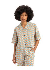 Quiksilver Damen Funktionshemd "Dad"brittanyblauflorever, Gr. S, 100% Baumwolle, Hemden