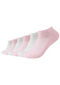 Camano Herren Kurzsocken "ca-soft", Gr. 35, rosa, Baumwollmischung, unifarben, Socken, mit verstärktem Zehenbereich