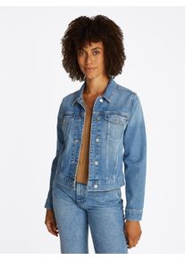 Tommy Hilfiger Damen Jeansjacke "DNM SLIM JACKET UMA"uma, casual, Gr. 34, unifarben, Denim/Jeans, Obermaterial: 99% Baumwolle, 1% Elasthan, Jacken,