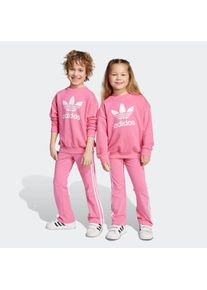 Kinder Trainingsanzug "LOOSE CREW SET", pink, sportlich, Gr. 116, adidas originals, Obermaterial: 70% Baumwolle, 30% Polyester. Obermaterial Hose: