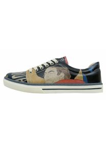DOGO Damen Sneaker "Sneaker Abstract Leaves Damen Sneaker / Female", Gr. 38, gelb, Lederimitat, Schuhe, Vegan