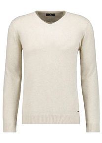 Ragman Herren V-Ausschnitt-Pullover, beige, casual, Gr. XXL, 100% Baumwolle, Pullover