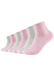 Camano Herren Kurzsocken "ca-soft", Gr. 35, rosa, Baumwollmischung, unifarben, Socken, mit verstärktem Zehenbereich