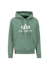 Herren Hoodie "Alpha Industries Men - Hoodies Basic Hoodie", grün, Gr. S, Alpha Industries, Obermaterial: 80% Baumwolle, 20% Polyester, Sweatshirts