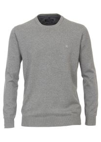 Casamoda Herren Strickpullover "Casamoda Pullover uni", grau, Gr. XL, 100% Baumwolle, Pullover