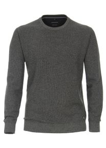 Casamoda Herren Strickpullover "Casamoda Pullover uni", grau, Gr. M, 90% Baumwolle, 10% Polyamid, Pullover