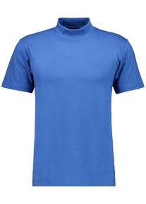 Ragman Herren Stehkragenshirt, blau, klassisch, Gr. S, Baumwolle, Shirts