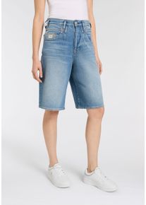 Herrlicher Damen Jeansbermudas "Brooke Bermuda Denim", blau, casual, Gr. 28, Denim/Jeans, Obermaterial: 99% Baumwolle, 1% Elasthan, Jeans, mit weitem