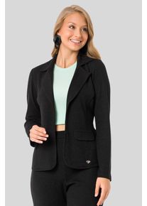 Cipo & Baxx CIPO & BAXX Damen Jackenblazer "Jacken", schwarz, casual, Gr. L, unifarben, 50% Baumwolle;45% Polyester;5% Elasthan, Blazer, im unifarbenen Look
