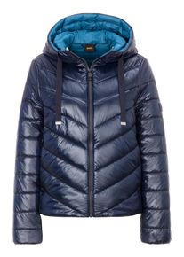 BOSS Orange Damen Steppjacke "Palatori Premium Damenmode", blau, casual, Gr. 42, unifarben, Steppware, Obermaterial: 100% Polyamid, Jacken, mit
