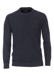 Casamoda Herren Strickpullover "Casamoda Pullover uni", blau, Gr. M, 90% Baumwolle, 10% Polyamid, Pullover