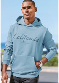 John Devin Herren Hoodie, blau, casual, Gr. S, angeraute Sweatware, Obermaterial: 60% Baumwolle, 40% Polyester, Sweatshirts, Sweatshirt mit coolem