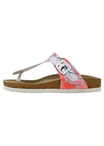 DOGO Damen Zehentrenner "Lila Yabara With Fish Damen Sandalen/ Sandaletten / Female", Gr. 40, rot, Lederimitat, Schuhe, Vegan