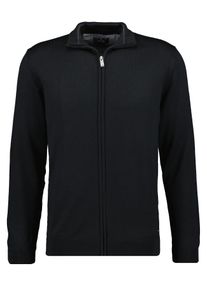 Ragman Herren Strickfleecejacke, schwarz, Gr. XXXL, 100% Wolle, Jacken