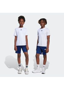 Kinder Trainingsanzug "J TR-ES 3S SET"weiß, dunkelblau, sportlich, Gr. 116, adidas Sportswear, Obermaterial: 100% Polyester, Sportanzüge