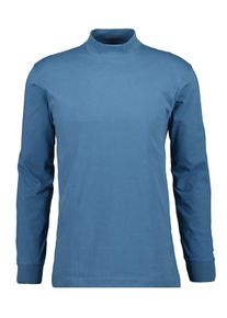 Ragman Herren Stehkragenshirt, blau, klassisch, Gr. XXXL, Baumwolle, Shirts