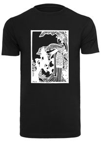 MisterTee Herren Kurzarmshirt "MisterTee Damen Ladies Chinese Beauty X Tee", schwarz, casual, Gr. XXL, unifarben, 100% Baumwolle, Shirts