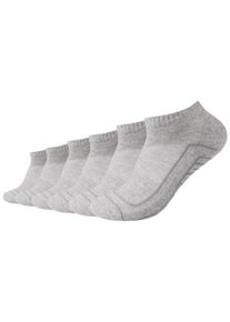 Camano Herren Kurzsocken "ca-soft", Gr. 43fog melange, Baumwollmischung, unifarben, Socken, mit verstärktem Zehenbereich