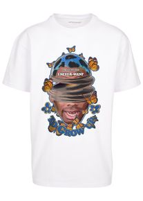 Herren T-Shirt "Upscale by Mister Tee Unisex Grow Up Oversize Tee", weiß, casual, Gr. XL, UPSCALE BY MISTER TEE, unifarben, 100% Baumwolle, Shirts
