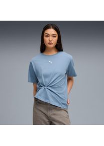 Puma Damen T-Shirt "ESS RELAXED TEE", blau, sportlich, Gr. XS, unifarben, Jersey, Obermaterial: 100% Baumwolle, Shirts