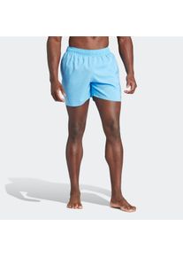 Herren Badeshorts "SOLID CLX SHORTLENGTH", blau, sportlich, Gr. S, adidas Performance, Gewirkt, Obermaterial: 100% Polyester, Badehosen