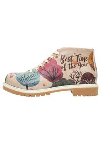 DOGO Damen Stiefel "Shortcut Boots Around The World Damen Stiefel / Female", Gr. 39, rot, Lederimitat, Schuhe, Vegan