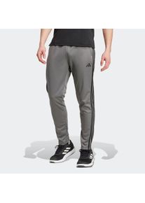 Herren Sporthose "TRAIN ESSENTIALS 3STREIFEN", grau, sportlich, Gr. S, adidas Performance, clean, Obermaterial: 100% Polyester, Hosen, atmungsaktive