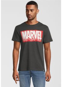 Recovered Herren T-Shirt "Marvel Slime Logo Vintage", schwarz, Gr. XXL, bedruckt, 60% Polyester, 40% Baumwolle, Shirts, mit Marvel Logoprint