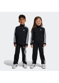 Kinder Trainingsanzug "FIREBIRD", schwarz, sportlich, Gr. 116, adidas originals, Obermaterial: 100% Polyester, Sportanzüge
