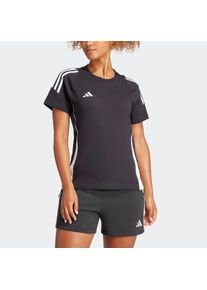 Damen Trainingsshirt "TIRO24 SWTEEW", schwarz-weiß, sportlich, Gr. XS, adidas Performance, Obermaterial: 100% Baumwolle, Shirts