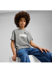 Puma Kinder T-Shirt "ESS 2 COLOR NO.1 LOGO TEE B", grau, sportlich, Gr. 176, bedruckt, Jersey, Obermaterial: 100% Baumwolle, Shirts, für Kinder, 100%