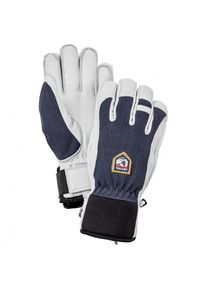 Hestra Army Leather Patrol 5 Finger Handschuhe (Gr&ouml;&szlig;e 8 |grau |wasserdicht)